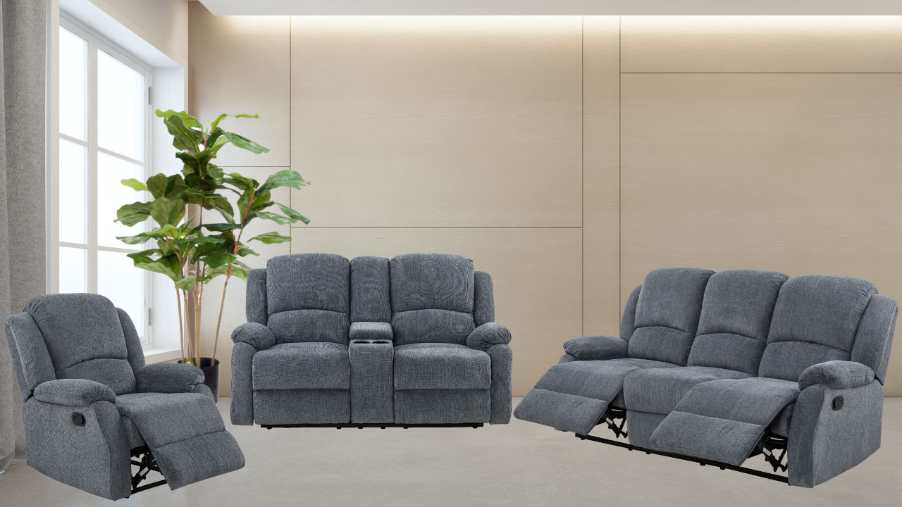 Crawford Premium Top Grain Leather Reclining Sofa