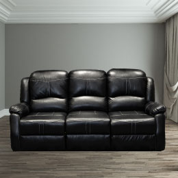 Lorraine Bel-Aire Deluxe Ebony Reclining Sofa